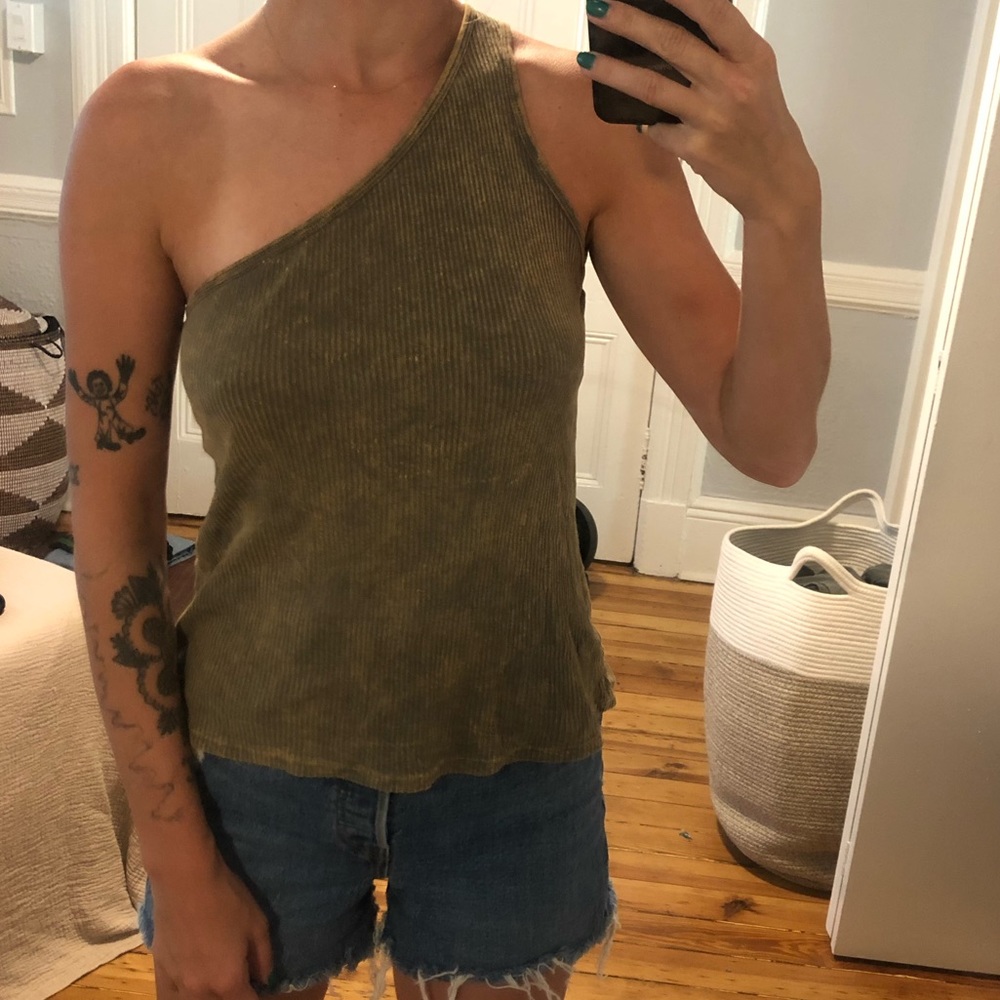 One Shoulder LACAUSA Tank